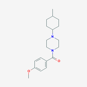 molecular formula C19H28N2O2 B248753 (4-Methoxyphenyl)[4-(4-methylcyclohexyl)piperazin-1-yl]methanone 