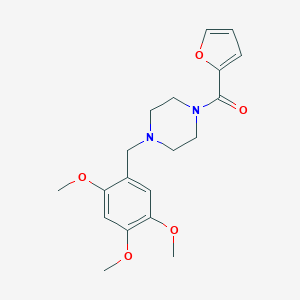 molecular formula C19H24N2O5 B248754 1-(2-Furoyl)-4-(2,4,5-trimethoxybenzyl)piperazine 
