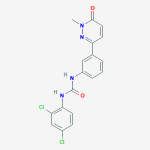 1-(2,4-Dichlorophenyl)-3-(3-(1-methyl-6-oxo-1,6-dihydropyridazin-3-yl)phenyl)urea