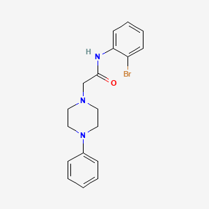 molecular formula C18H20BrN3O B2487560 N-(2-溴苯基)-2-(4-苯基哌嗪-1-基)乙酰胺 CAS No. 882080-22-0