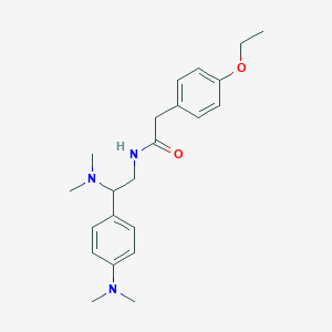 N-[2-(dimethylamino)-2-[4-(dimethylamino)phenyl]ethyl]-2-(4-ethoxyphenyl)acetamide