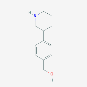 [4-(Piperidin-3-yl)phenyl]methanol