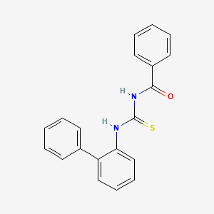 molecular formula C20H16N2OS B2487566 2-{[(Benzoylamino)carbothioyl]amino}-1,1'-biphenyl CAS No. 19249-97-9