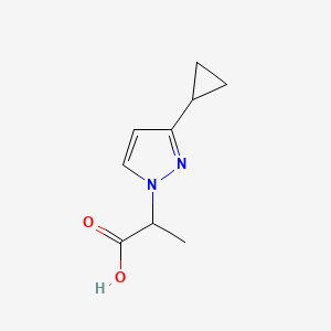 2-(3-cyclopropyl-1H-pyrazol-1-yl)propanoic acid