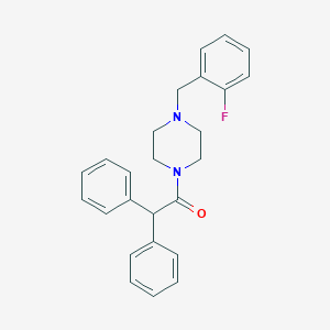 1-(Diphenylacetyl)-4-(2-fluorobenzyl)piperazine