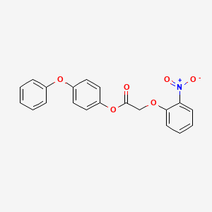 molecular formula C20H15NO6 B2487611 4-Phenoxyphenyl 2-(2-nitrophenoxy)acetate CAS No. 397279-97-9