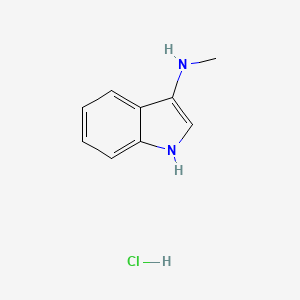 molecular formula C9H11ClN2 B2487614 N-Methyl-1H-indol-3-amine;hydrochloride CAS No. 191993-66-5