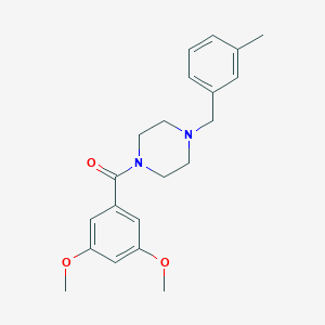 molecular formula C21H26N2O3 B248762 1-(3,5-Dimethoxybenzoyl)-4-(3-methylbenzyl)piperazine 