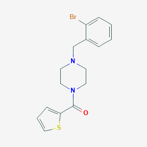 molecular formula C16H17BrN2OS B248763 1-(2-Bromobenzyl)-4-(2-thienylcarbonyl)piperazine 