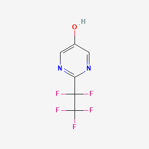 molecular formula C6H3F5N2O B2487635 2-(Perfluoroethyl)pyrimidin-5-ol CAS No. 100991-11-5