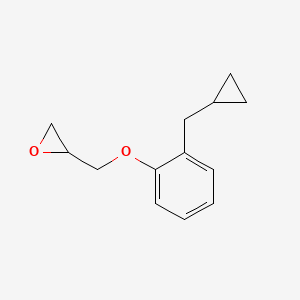 molecular formula C13H16O2 B2487643 2-[[2-(Cyclopropylmethyl)phenoxy]methyl]oxirane CAS No. 2411201-12-0