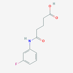 molecular formula C11H12FNO3 B2487669 5-[(3-氟苯基)氨基]-5-氧代戊酸 CAS No. 198879-76-4