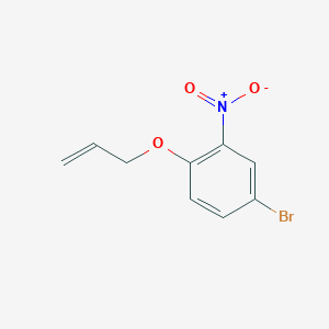 molecular formula C9H8BrNO3 B2487764 4-溴-2-硝基-1-(丙-2-烯-1-氧基)苯 CAS No. 865716-13-8