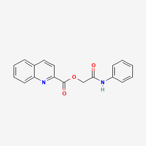 B2487766 2-Oxo-2-(phenylamino)ethyl quinoline-2-carboxylate CAS No. 749894-98-2