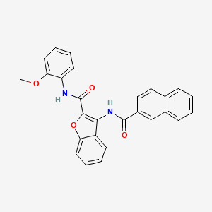 B2487767 3-(2-naphthamido)-N-(2-methoxyphenyl)benzofuran-2-carboxamide CAS No. 887892-04-8