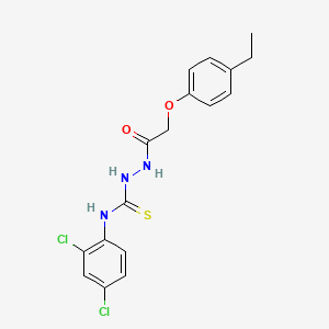 B2487772 1-(2-(4-Ethylphenoxy)acetyl)-4-(2,4-dichlorophenyl)thiosemicarbazide CAS No. 889593-61-7