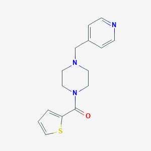 molecular formula C15H17N3OS B248780 [4-(Pyridin-4-ylmethyl)piperazin-1-yl](thiophen-2-yl)methanone 