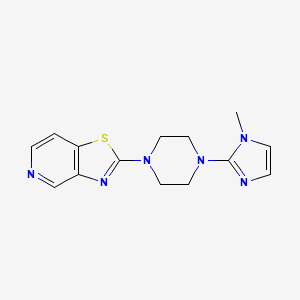 B2487800 2-[4-(1-Methylimidazol-2-yl)piperazin-1-yl]-[1,3]thiazolo[4,5-c]pyridine CAS No. 2415553-36-3