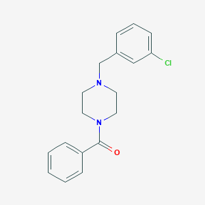 molecular formula C18H19ClN2O B248782 1-Benzoyl-4-(3-chlorobenzyl)piperazine 