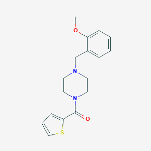 molecular formula C17H20N2O2S B248783 [4-(2-Methoxy-benzyl)-piperazin-1-yl]-thiophen-2-yl-methanone 