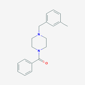 molecular formula C19H22N2O B248784 1-Benzoyl-4-(3-methylbenzyl)piperazine 