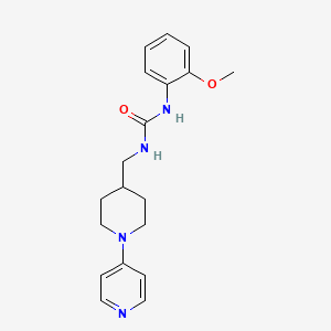 molecular formula C19H24N4O2 B2487841 1-(2-甲氧苯基)-3-((1-(吡啶-4-基)哌啶-4-基)甲基)脲 CAS No. 2034508-46-6