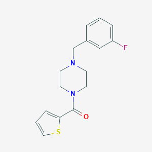 molecular formula C16H17FN2OS B248785 1-(3-Fluorobenzyl)-4-(2-thienylcarbonyl)piperazine 