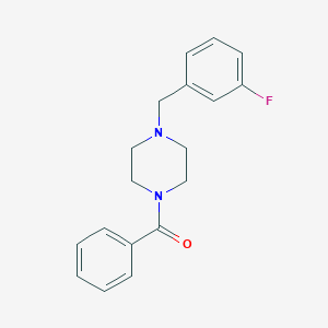 molecular formula C18H19FN2O B248786 1-Benzoyl-4-(3-fluorobenzyl)piperazine 