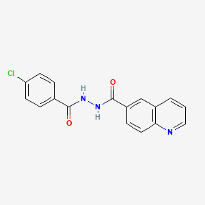 N'-(4-chlorobenzoyl)-6-quinolinecarbohydrazide