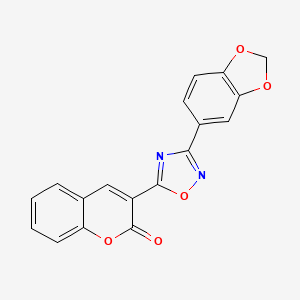 3-[3-(1,3-benzodioxol-5-yl)-1,2,4-oxadiazol-5-yl]-2H-chromen-2-one