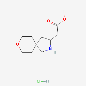 Methyl 2-(8-oxa-2-azaspiro[4.5]decan-3-yl)acetate hydrochloride