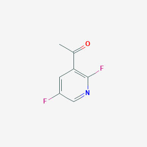 molecular formula C7H5F2NO B2487873 1-(2,5-Difluoropyridin-3-yl)ethanone CAS No. 1505516-30-2
