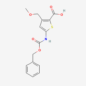 3-(Methoxymethyl)-5-(phenylmethoxycarbonylamino)thiophene-2-carboxylic acid