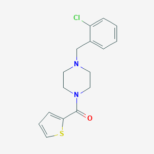 molecular formula C16H17ClN2OS B248788 1-(2-Chlorobenzyl)-4-(2-thienylcarbonyl)piperazine 