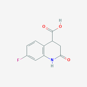 B2487884 7-Fluoro-2-oxo-1,2,3,4-tetrahydroquinoline-4-carboxylic acid CAS No. 923120-55-2