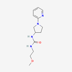 molecular formula C13H20N4O2 B2487886 1-(2-甲氧基乙基)-3-(1-(吡啶-2-基)吡咯烷-3-基)脲 CAS No. 1798679-05-6