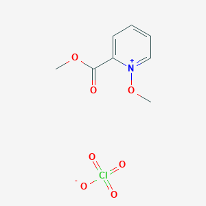 molecular formula C8H10ClNO7 B2487899 1-Methoxy-2-(methoxycarbonyl)pyridin-1-ium perchlorate CAS No. 56680-03-6