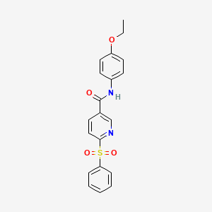 N-(4-ethoxyphenyl)-6-(phenylsulfonyl)nicotinamide