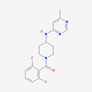 (2,6-Difluorophenyl)-[4-[(6-methylpyrimidin-4-yl)amino]piperidin-1-yl]methanone