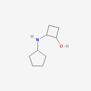 molecular formula C9H17NO B2487977 2-(Cyclopentylamino)cyclobutan-1-ol CAS No. 2160921-96-8