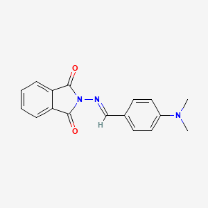 molecular formula C17H15N3O2 B2487978 2-((4-(Dimethylamino)benzylidene)amino)isoindoline-1,3-dione CAS No. 95496-91-6