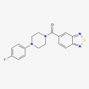 molecular formula C17H15FN4OS B2487981 Benzo[c][1,2,5]thiadiazol-5-yl(4-(4-fluorophenyl)piperazin-1-yl)methanone CAS No. 1203059-06-6