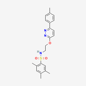 2,4,5-trimethyl-N-(2-((6-(p-tolyl)pyridazin-3-yl)oxy)ethyl)benzenesulfonamide