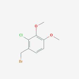 molecular formula C9H10BrClO2 B2487987 1-(溴甲基)-2-氯-3,4-二甲氧基苯 CAS No. 848696-72-0