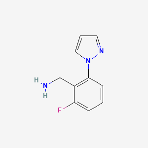[2-fluoro-6-(1H-pyrazol-1-yl)phenyl]methanamine