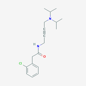 2-(2-chlorophenyl)-N-(4-(diisopropylamino)but-2-yn-1-yl)acetamide