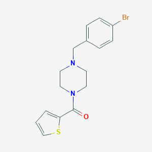 molecular formula C16H17BrN2OS B248802 1-(4-Bromobenzyl)-4-(2-thienylcarbonyl)piperazine 