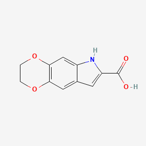 3,6-dihydro-2H-[1,4]dioxino[2,3-f]indole-7-carboxylic acid