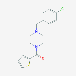 molecular formula C16H17ClN2OS B248804 1-(4-Chlorobenzyl)-4-(2-thienylcarbonyl)piperazine 