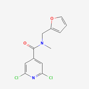 2,6-dichloro-N-(furan-2-ylmethyl)-N-methylpyridine-4-carboxamide